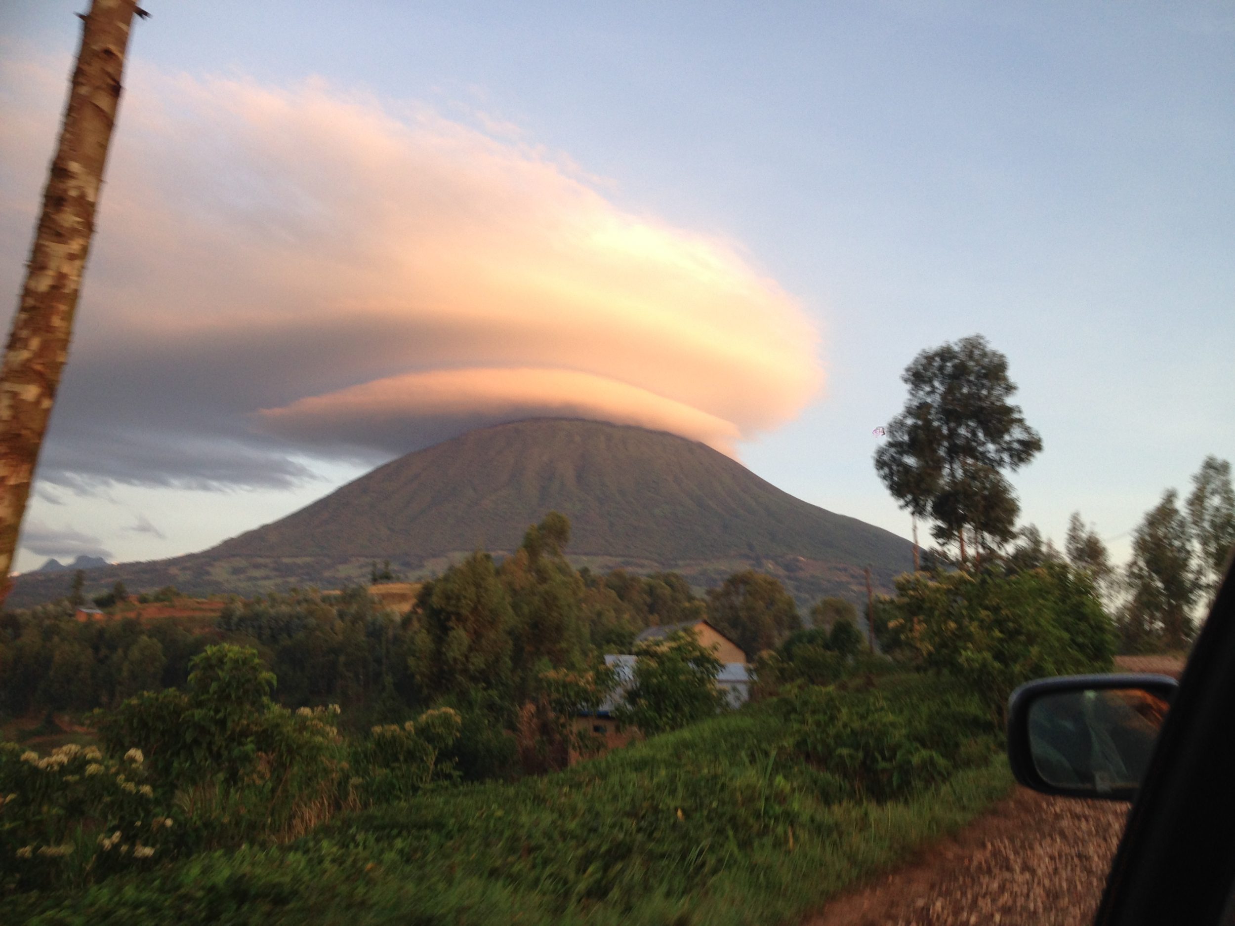 Volcanoes National Park from Virunga Lodge