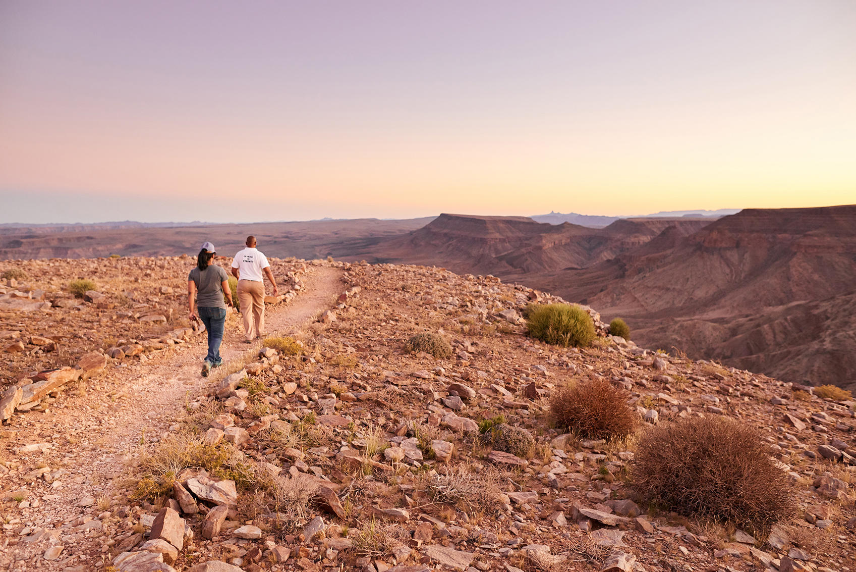 Hiking from Fish River Lodge in Namibia