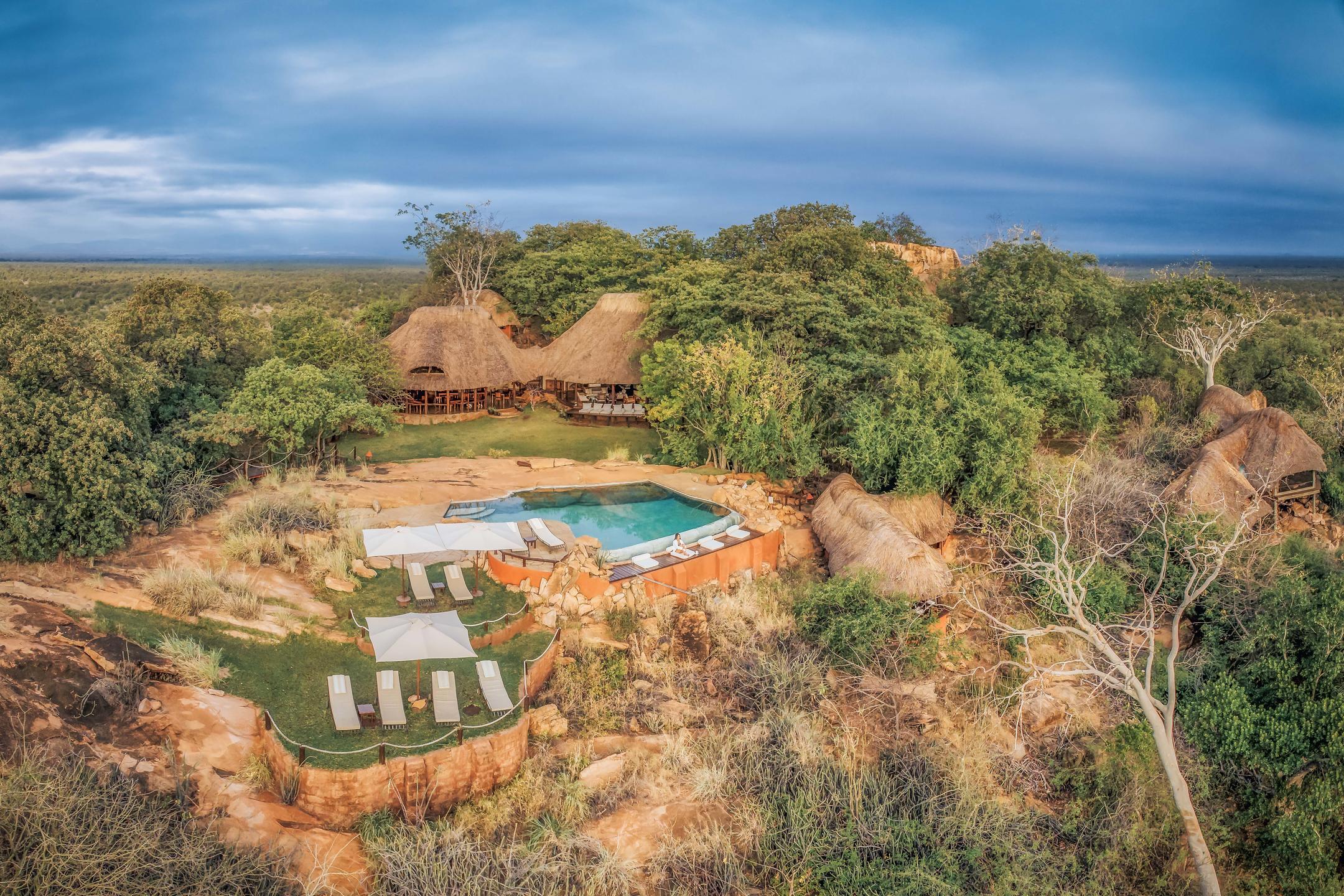 View over Elsa's Kopje in Meru National Park