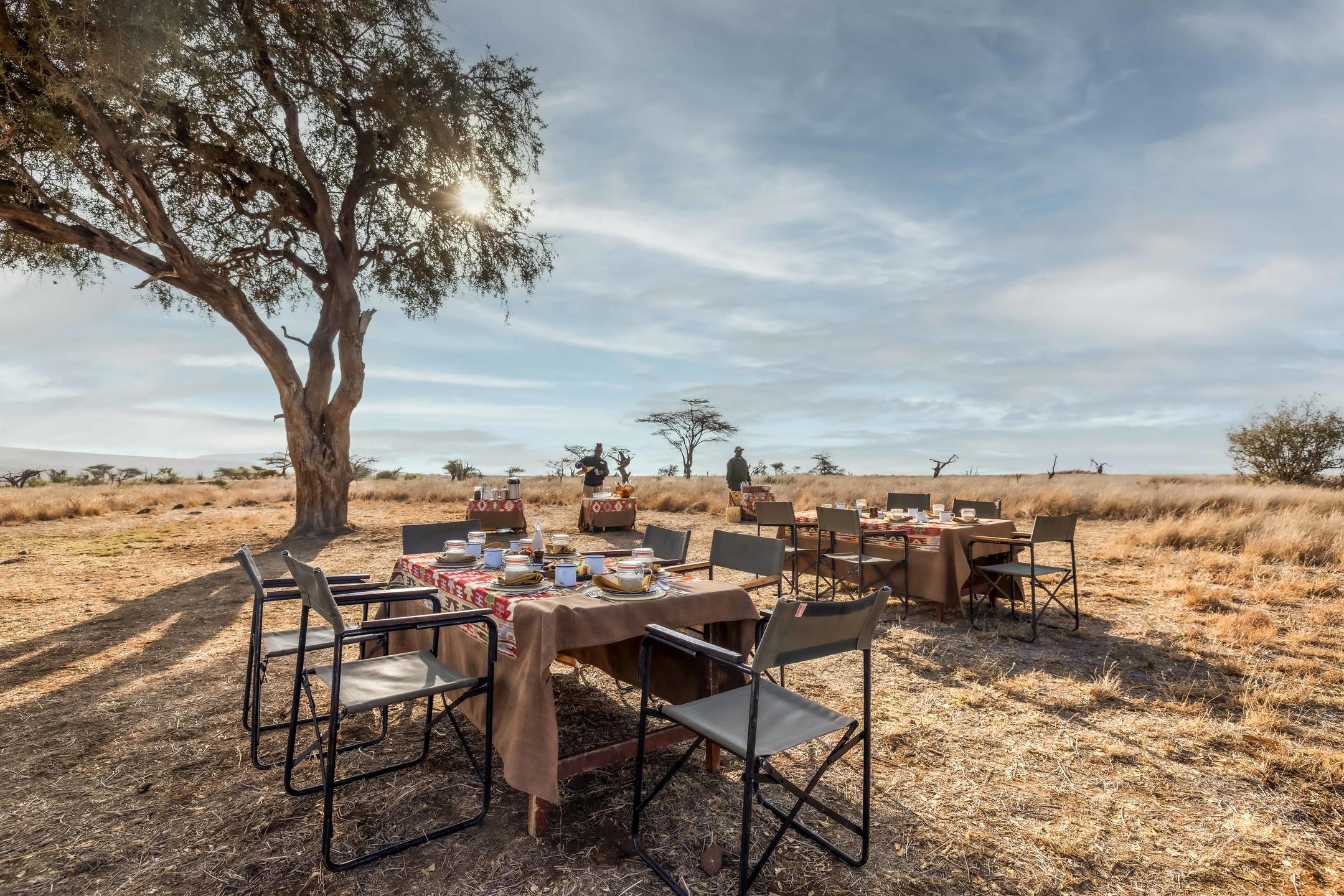 Al Fresco dining at Elewana Lewa Safari Camp