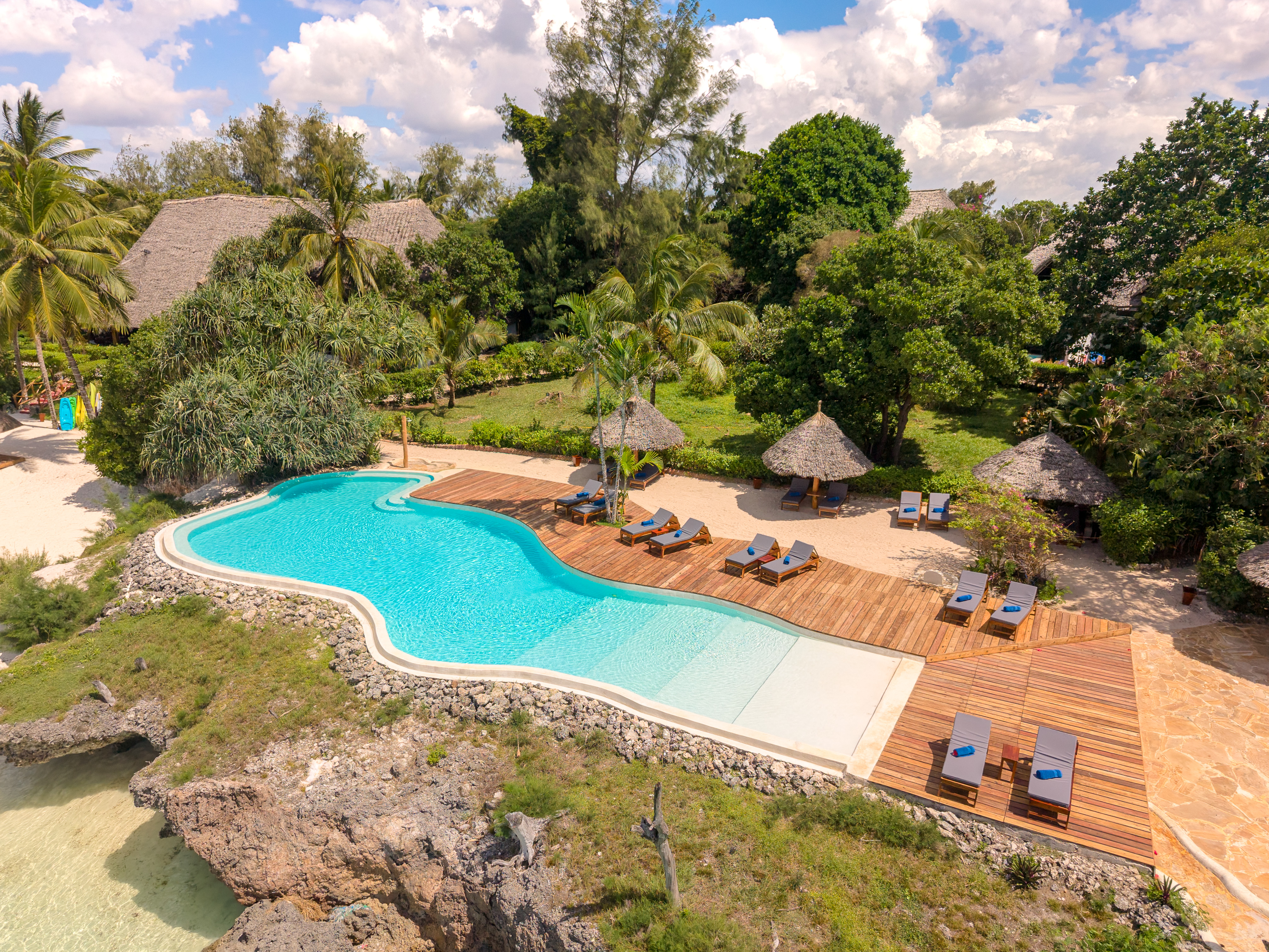 Pongwe's pool from the air