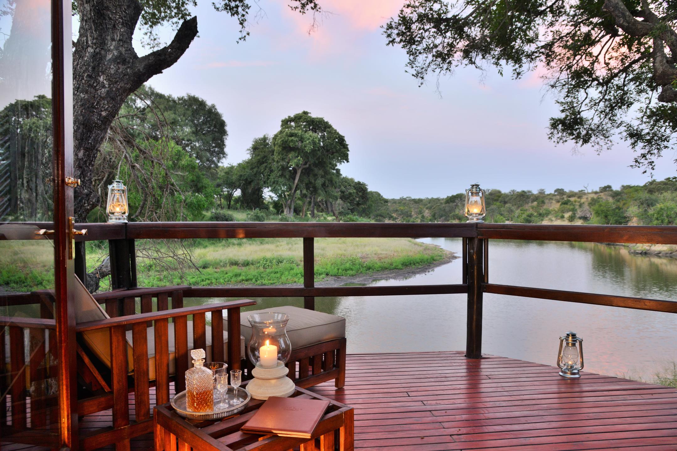 View from the suites at hamiltons tented camp