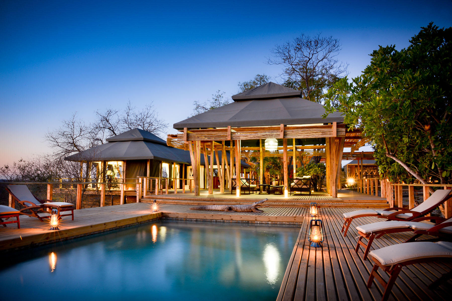 Main pool at Simbavati Hilltop Lodge