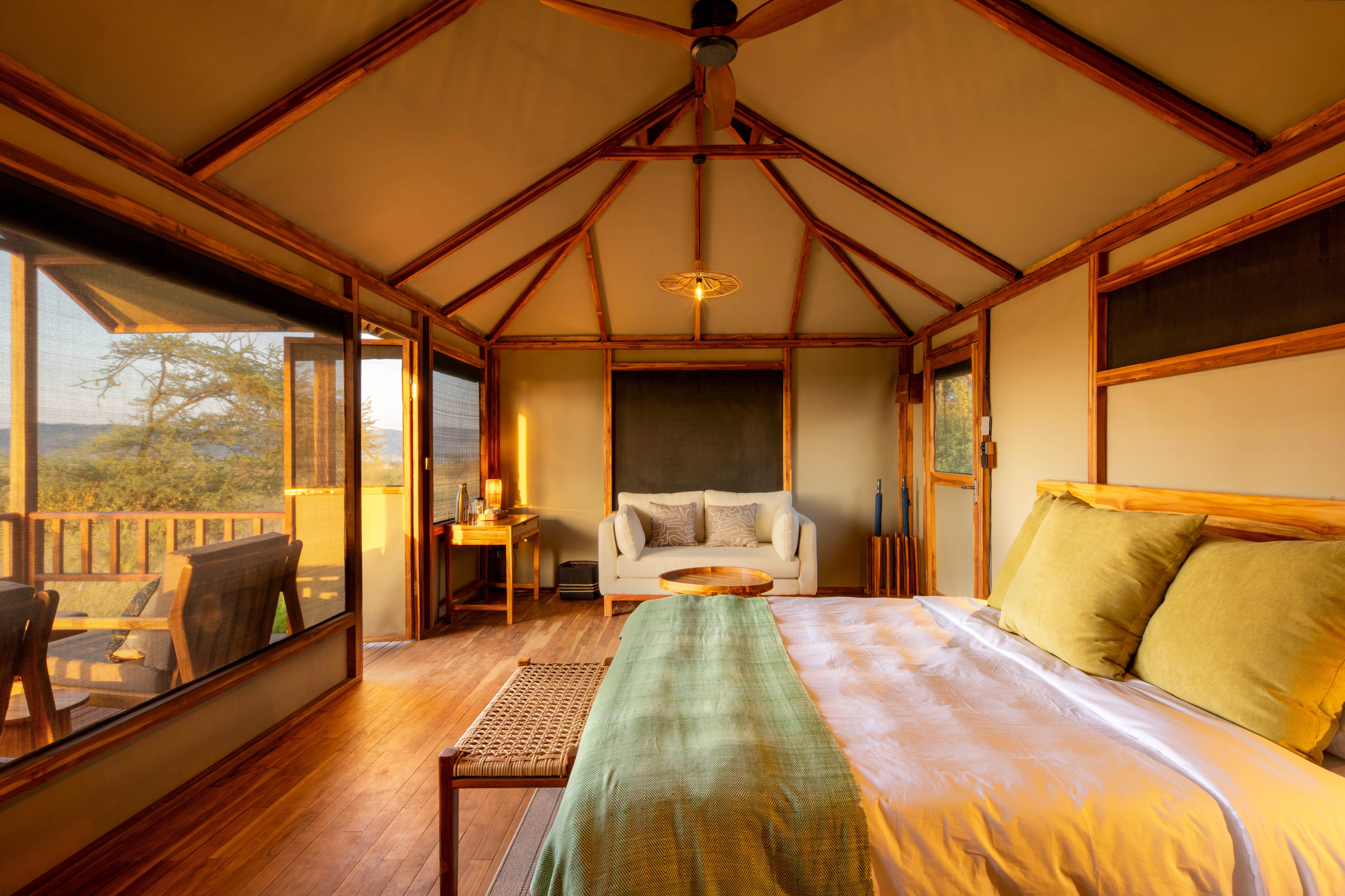 Tent at Nyikani Camp Central Serengeti