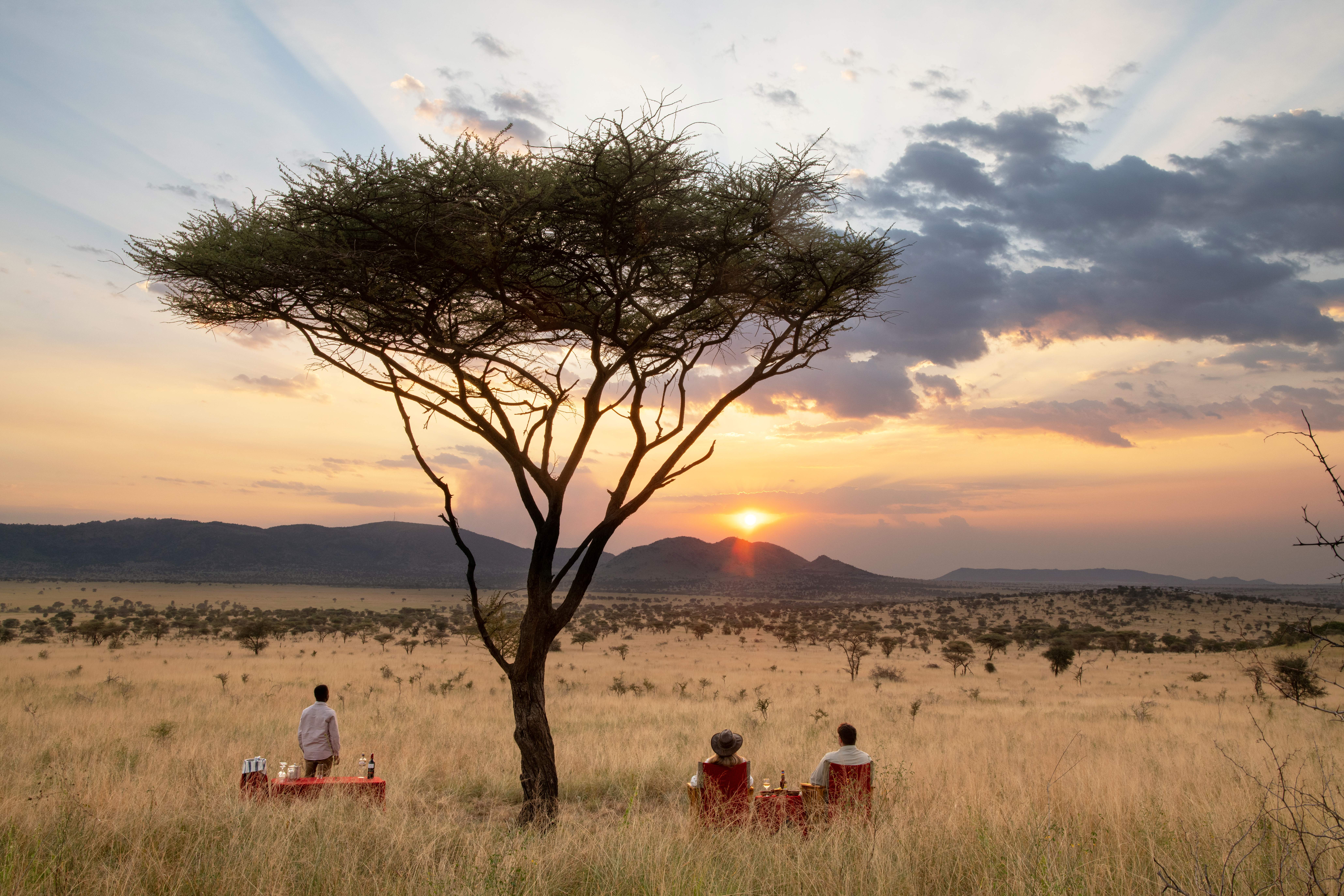 Views over the serengeti plains from Nyikani Camp Central Serengeti