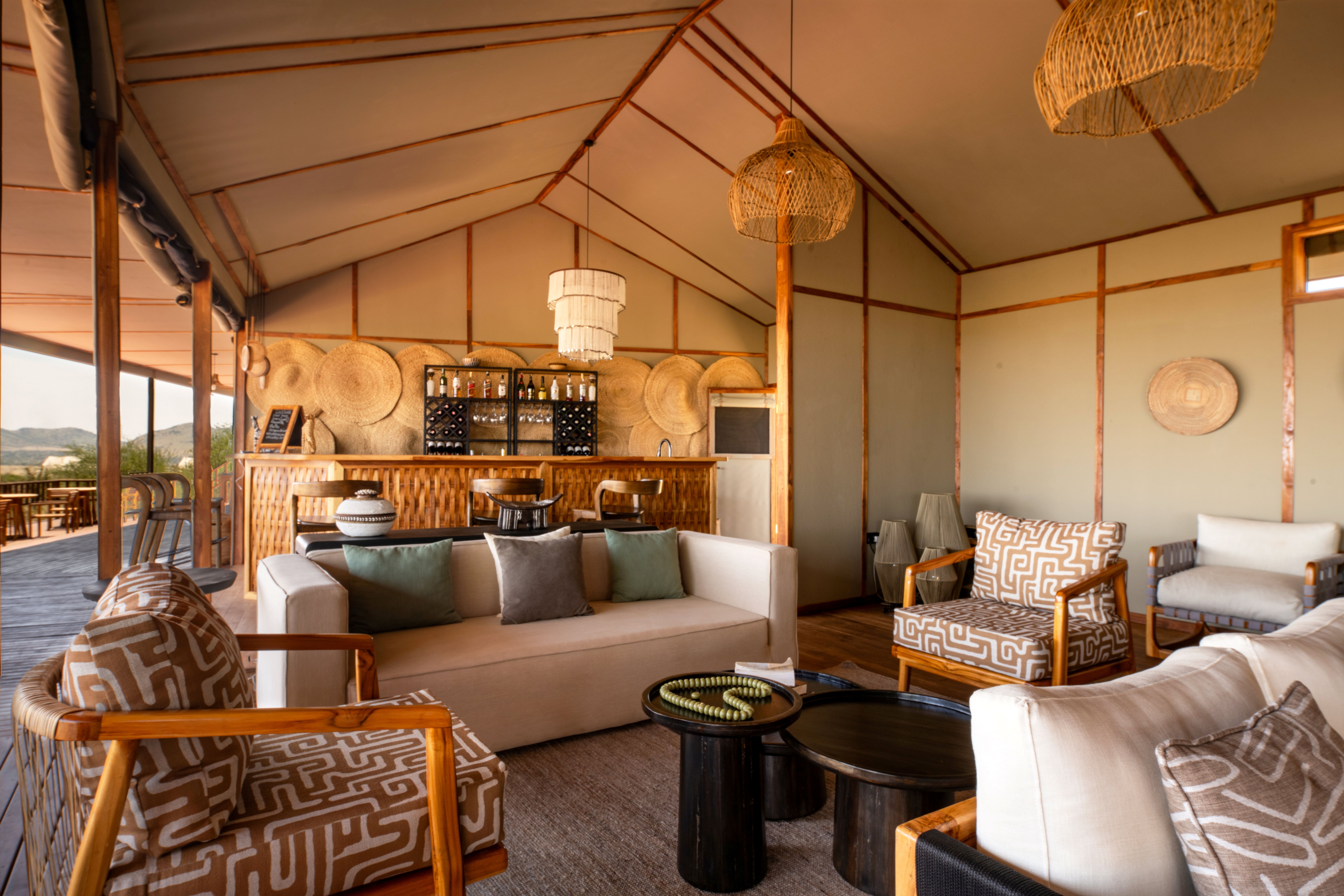 Communal area at Nyikani Camp Central Serengeti