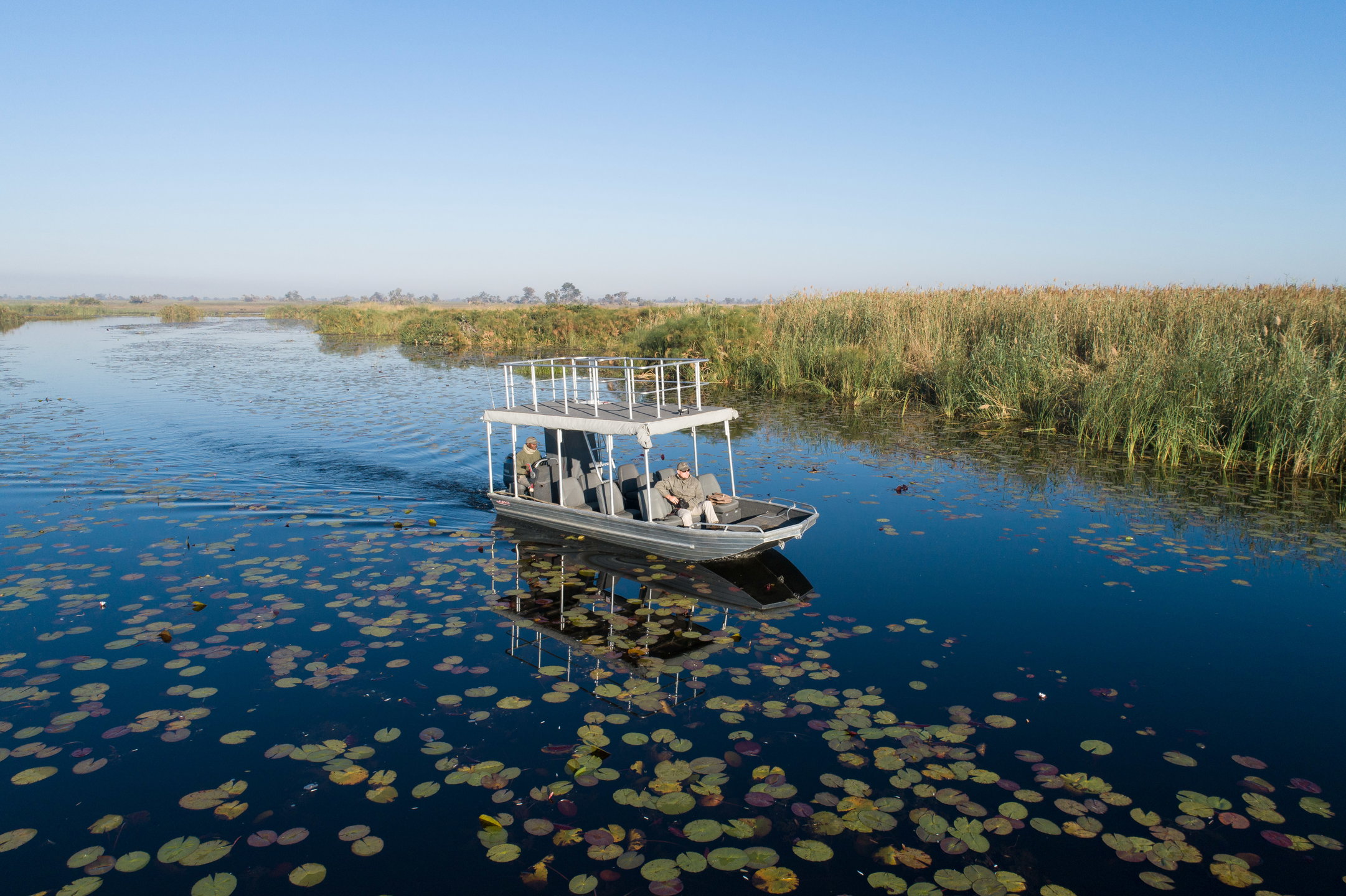 Boating safaris at setari