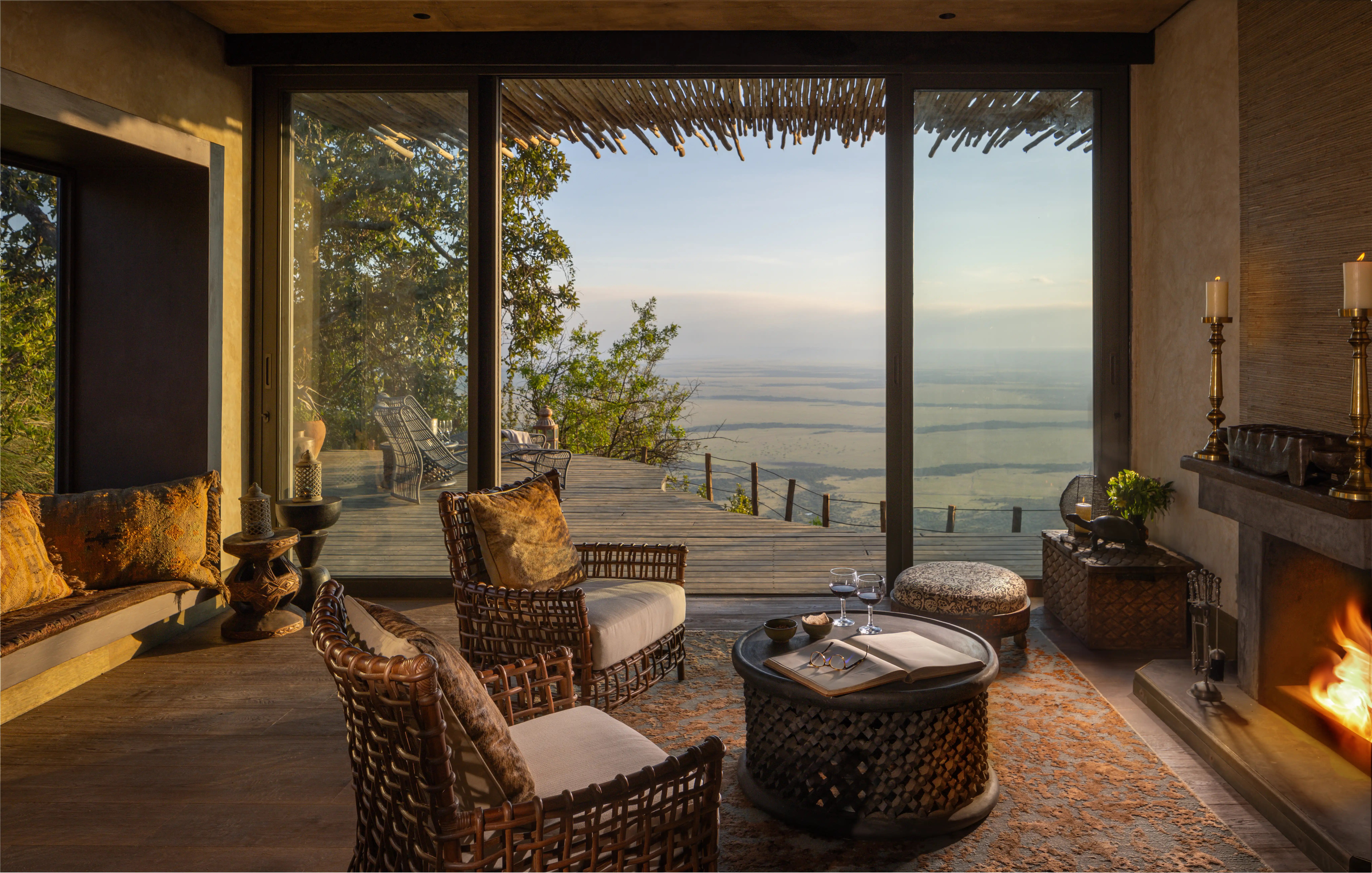 Sitting area at Wild Hill in the Mara