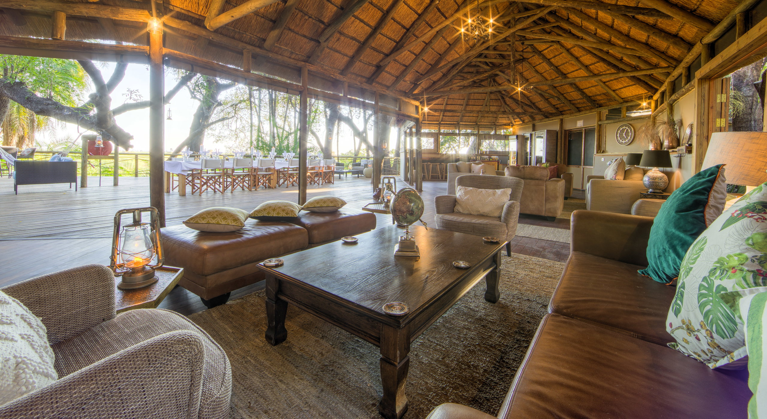 main sitting area at setari camp