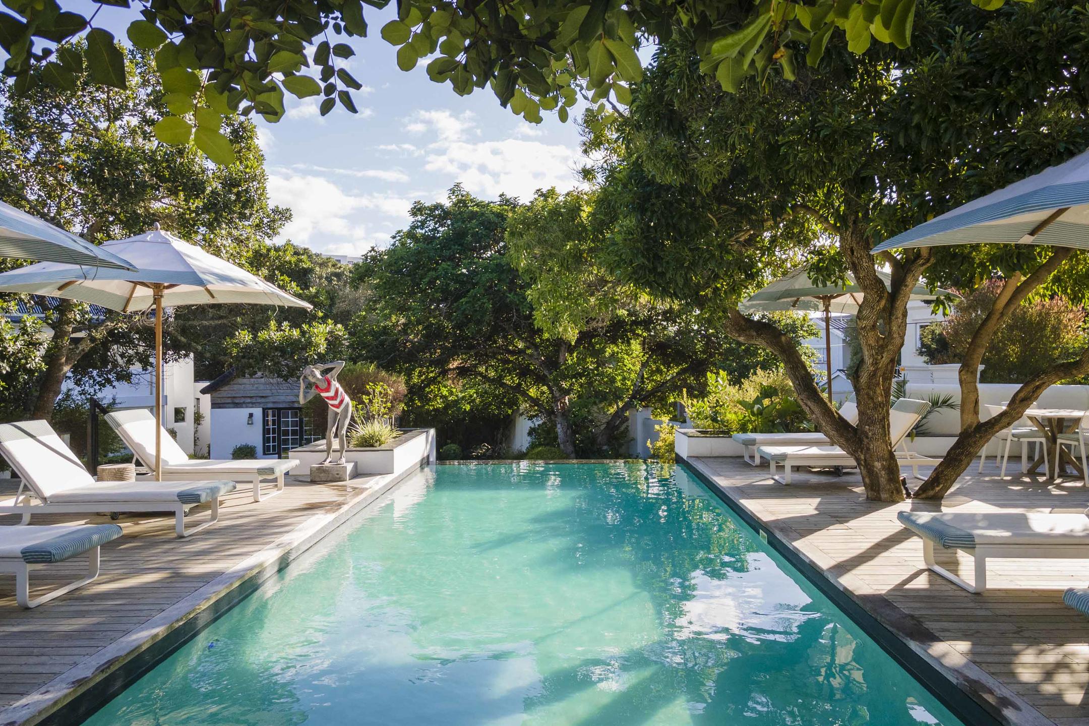 Pool area at The Old Rectory in Plettenberg Bay