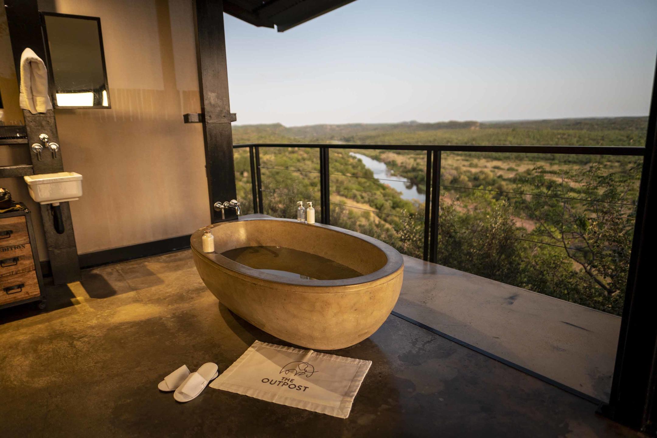River View Bathroom at the outpost in the kruger
